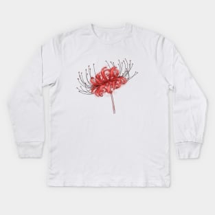 Anime Spider Lily Kids Long Sleeve T-Shirt